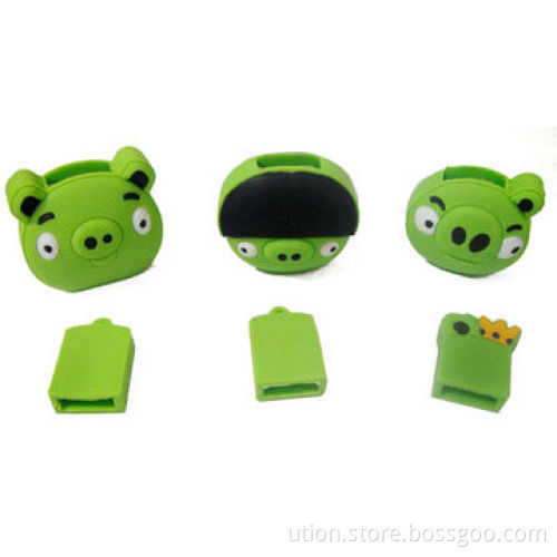 1 to 32GB USB Flash Drive with Cartoon Pig Design and Supports USB 2.0 Interface, Free Logo